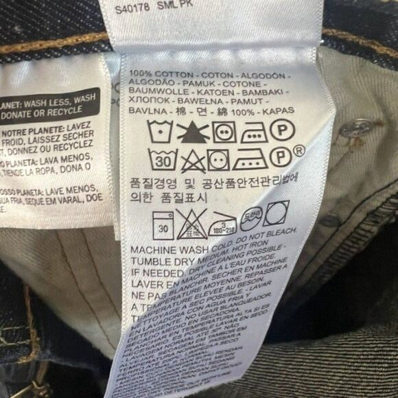 Levis 527 Men’s Bootcut Denim Jeans Dark Wash Size 36x34 100% Cotton - Picture 9 of 11